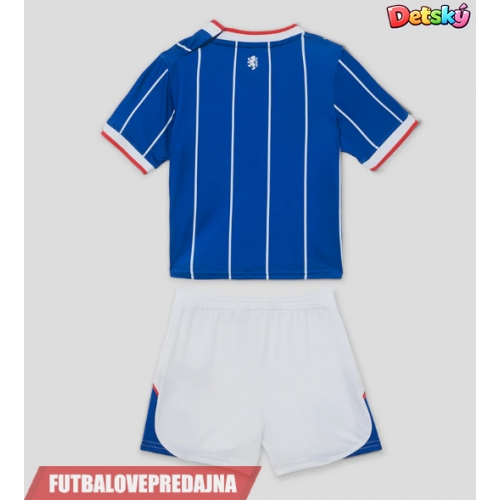 Lacne Dětský Futbalové dres Rangers 2026-27 Krátky Rukáv - Domáci (+ trenírky)